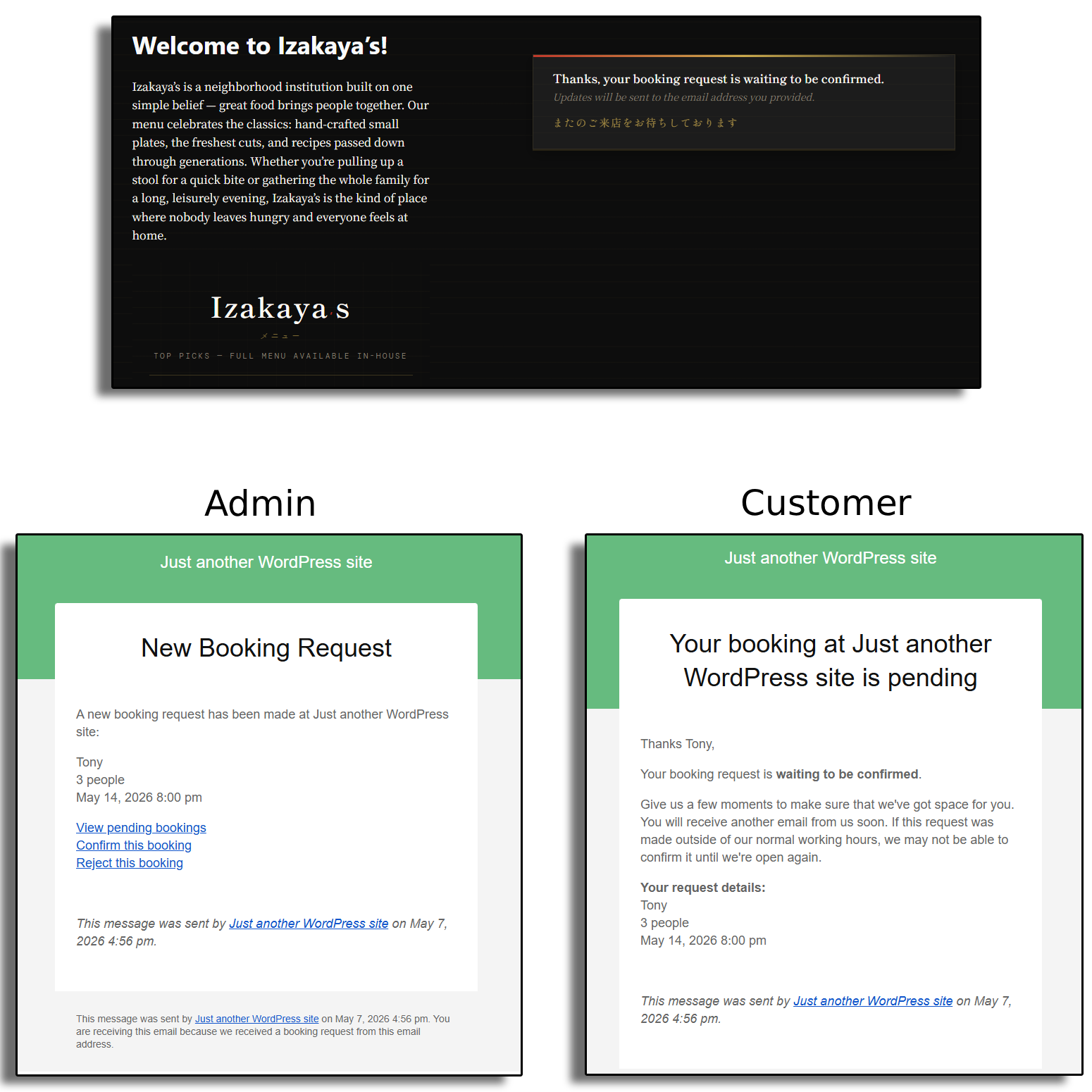 Restaurant reservation plugin comparison