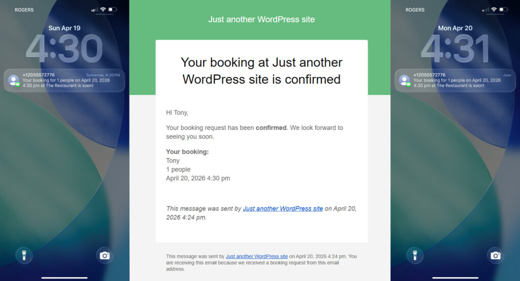 How to create SMS reservation reminders
