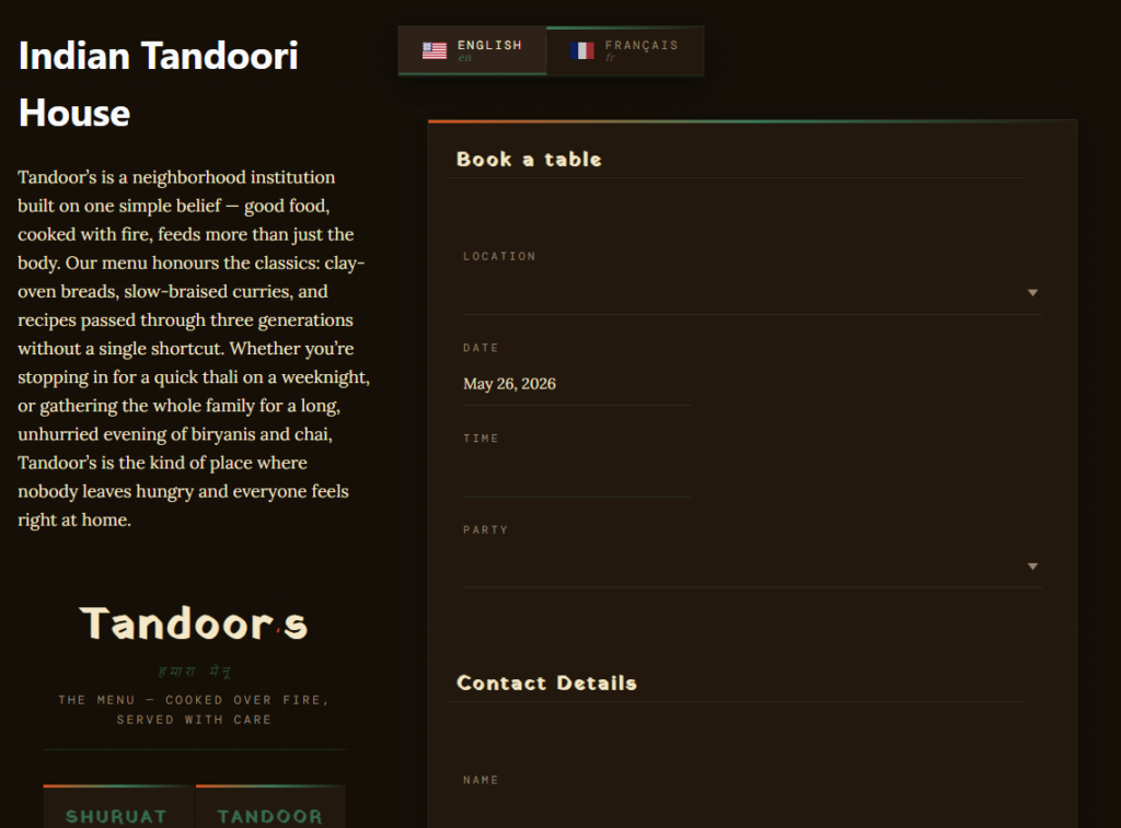 Restaurant reservation plugin for multilingual WordPress sites