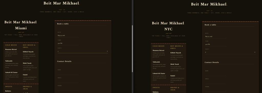 Restaurant reservation plugin for WordPress multisite