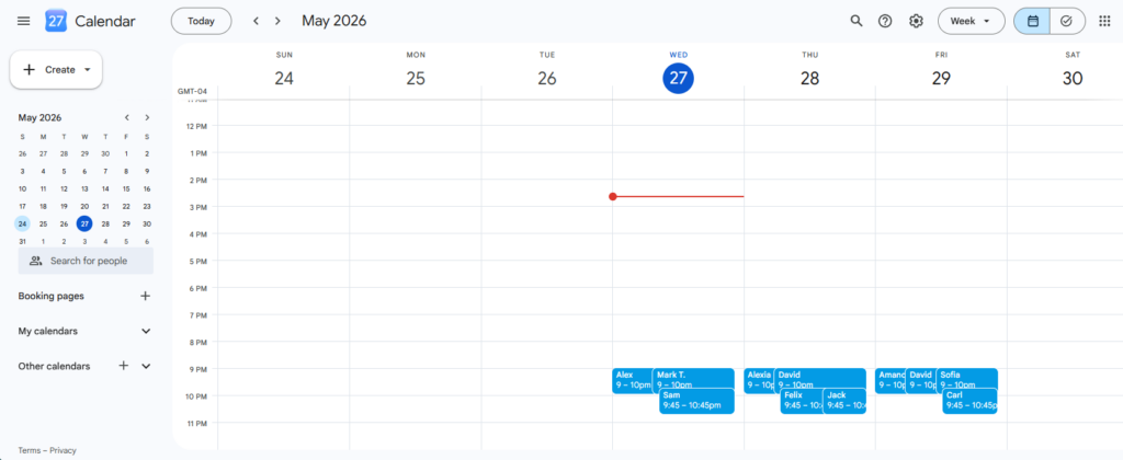 Restaurant reservation plugin with Google Calendar integration