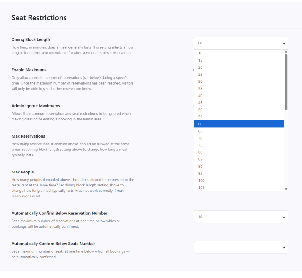 How to allow group restaurant reservations