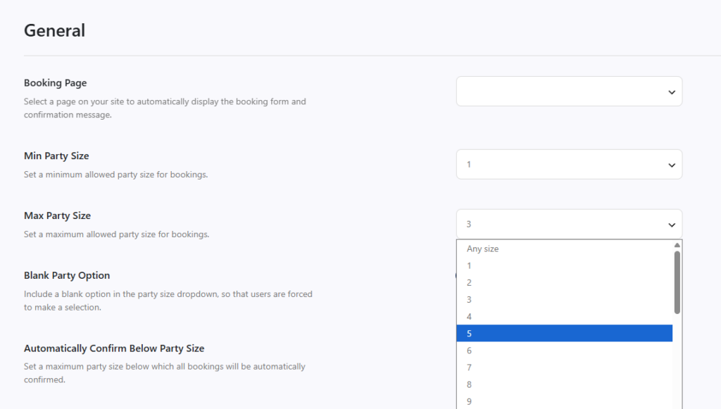 How to manage table capacity online