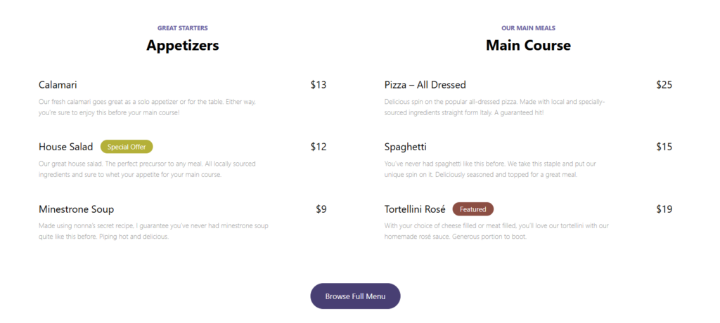 Best food menu plugins for WordPress