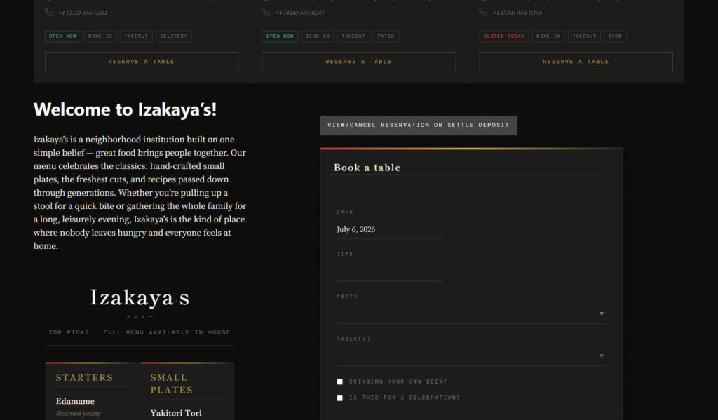 How to build a simple restaurant booking system