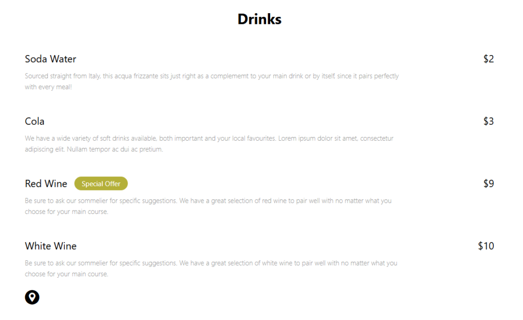 How to create a bar menu in WordPress