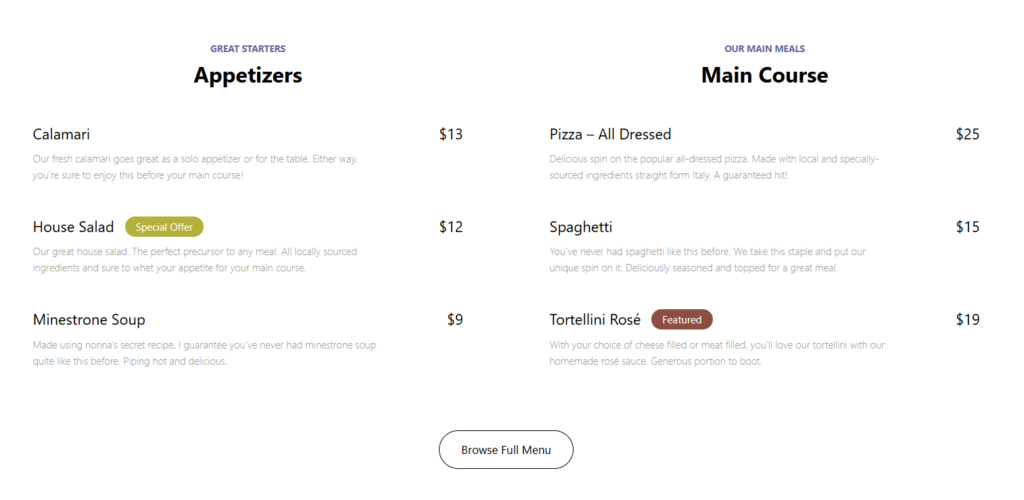 How to build a digital restaurant menu